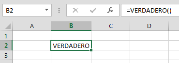 Funci%c3%b3n VERDADERO en Excel Ejemplo - Función VERDADERO en Excel