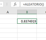 Ejemplo de Aleatorio en Excel
