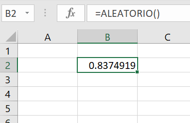 Funcion Aleatorio en Excel - Función ALEATORIO en Excel